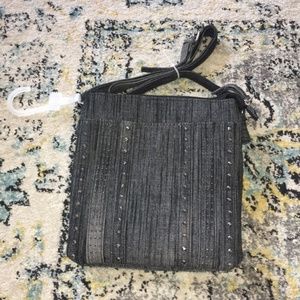 NWT Denim Crossbody Bag